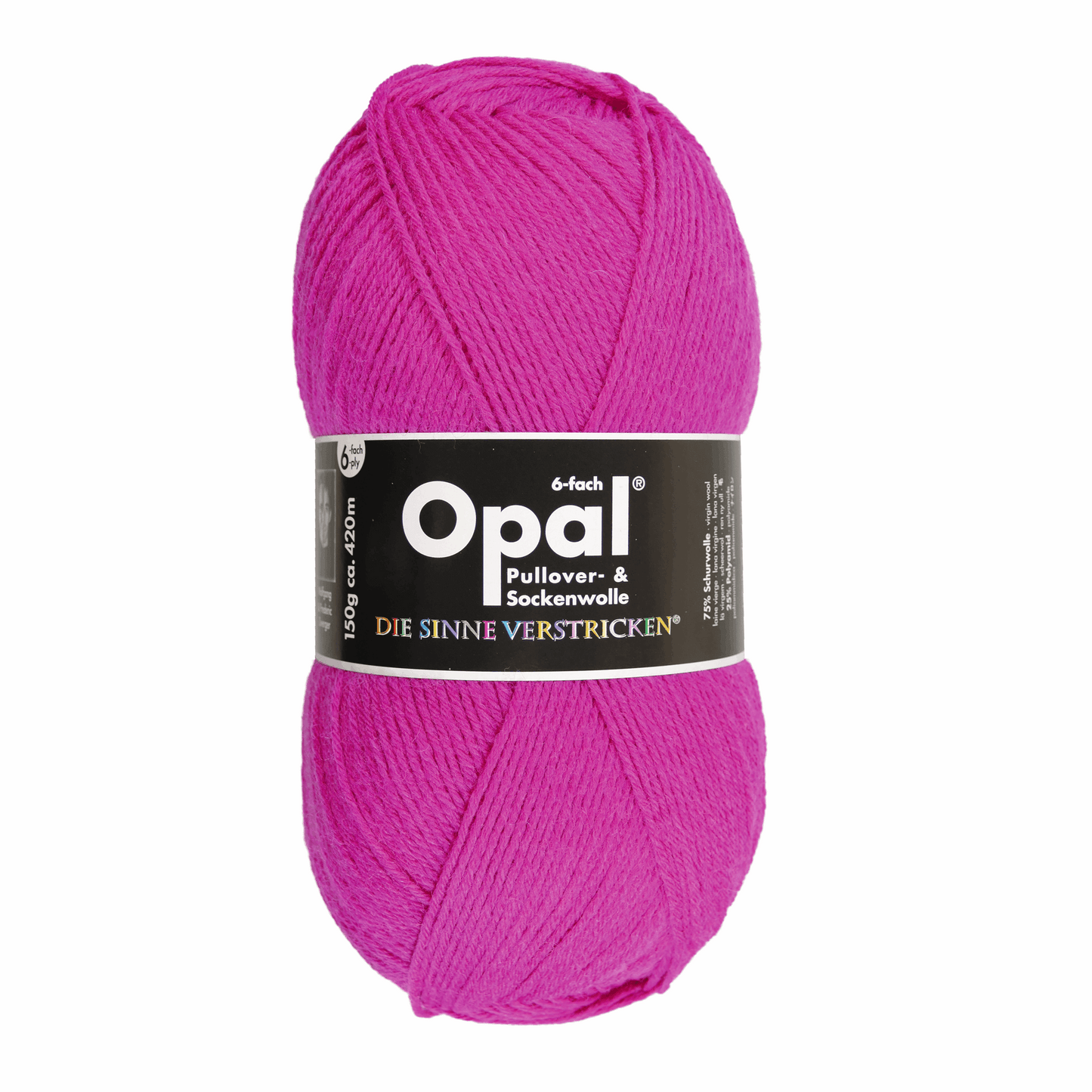 Opal uni 6-fold, 97764, color pink 7901