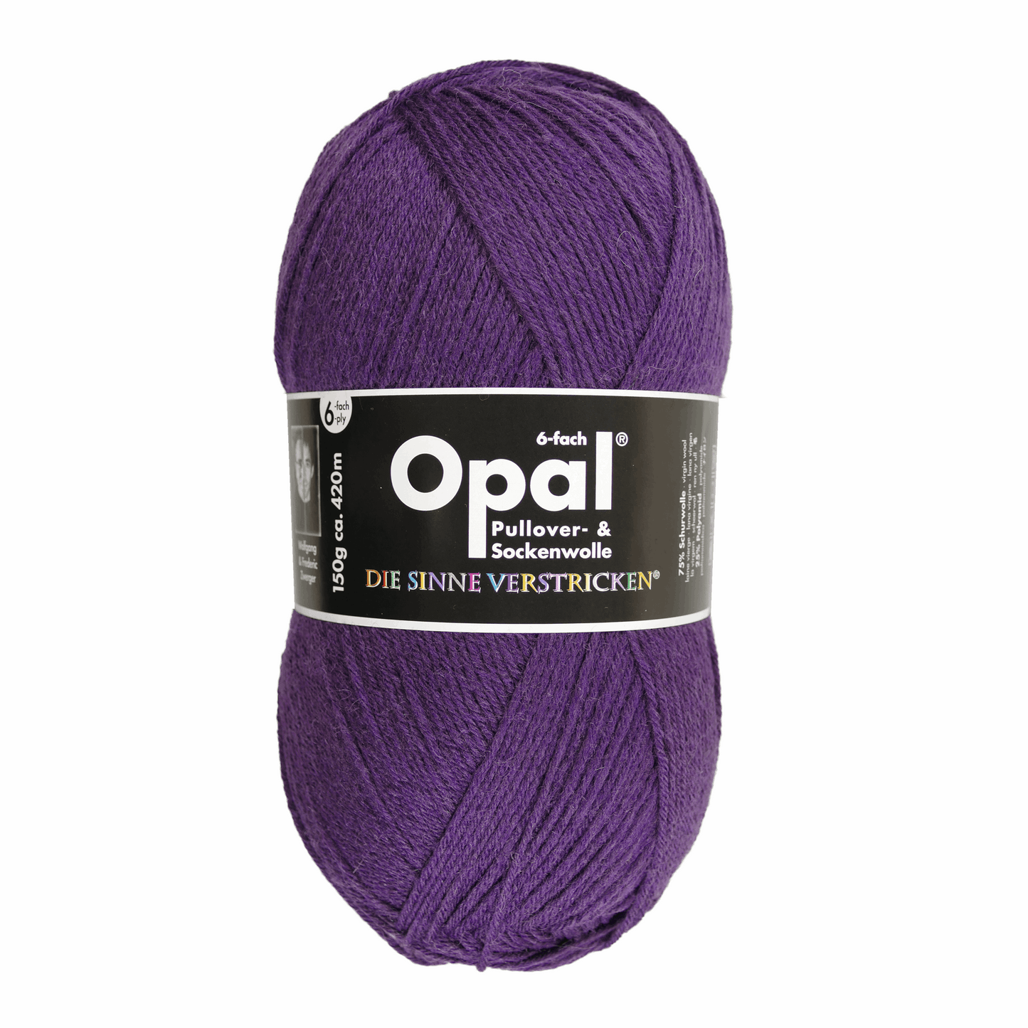 Opal uni 6-fold, 97764, color violet 7902
