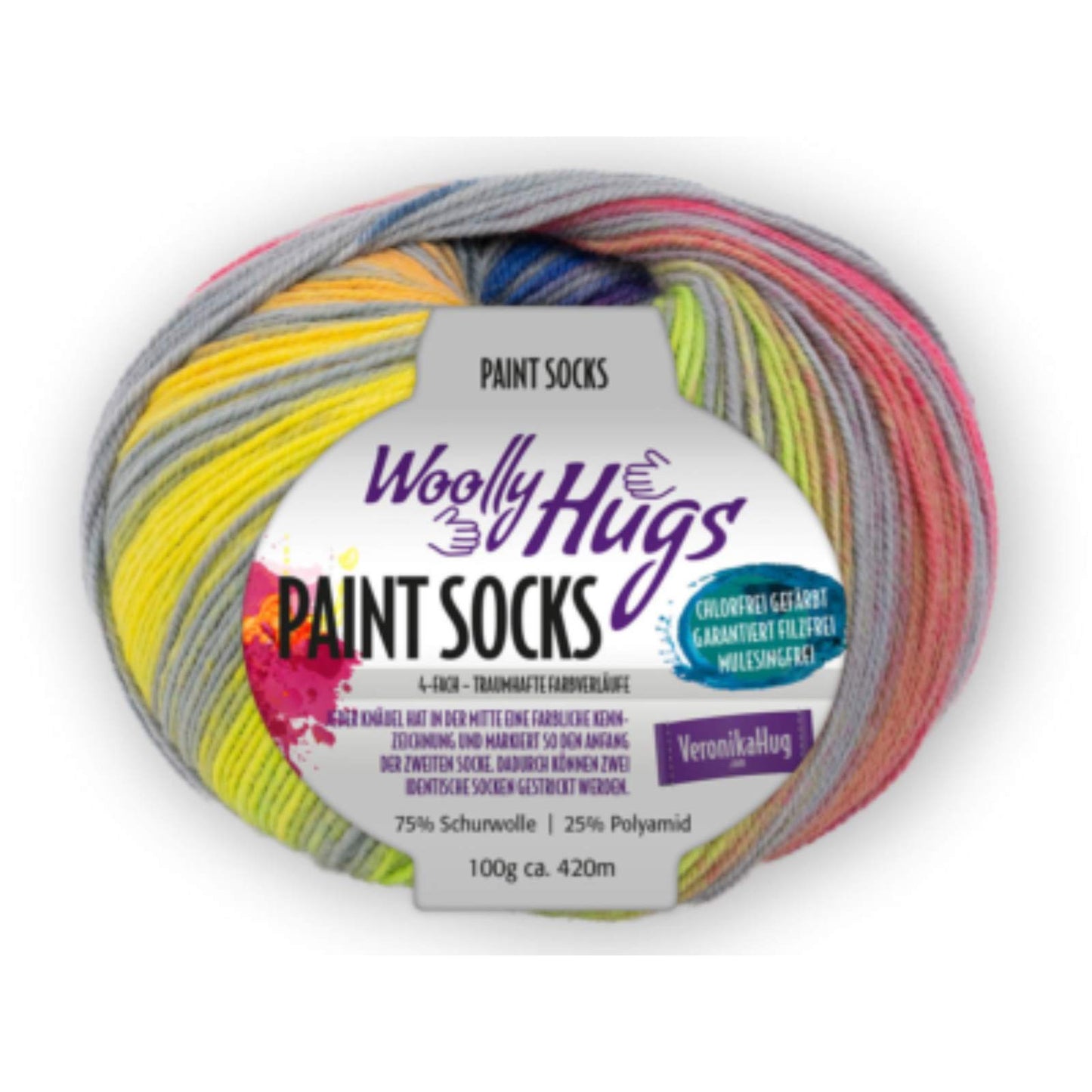 Woolly Hugs Paint Socks 100 g