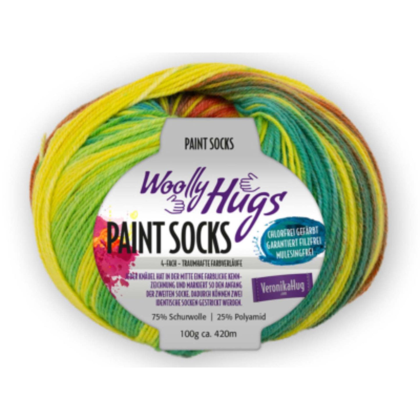 Woolly Hugs Paint Socks 100 g