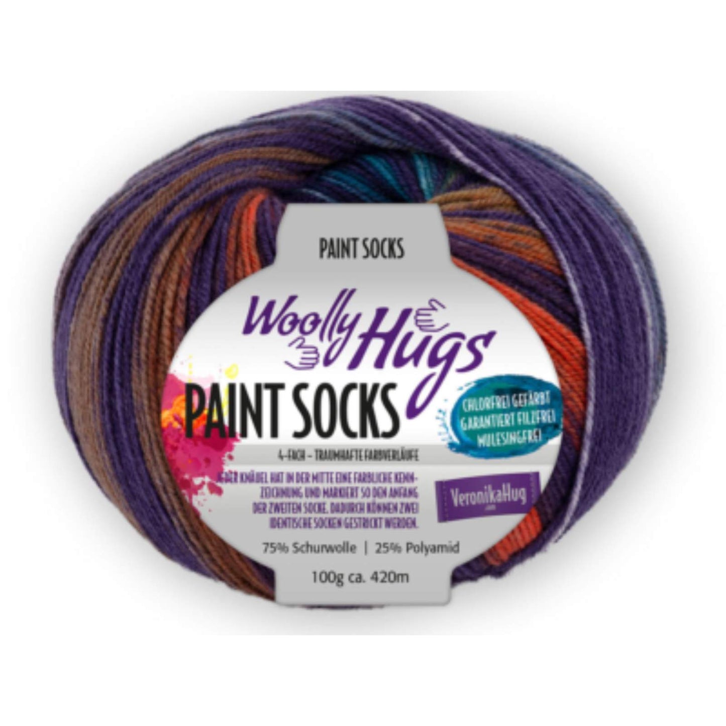 Woolly Hugs Paint Socks 100 g