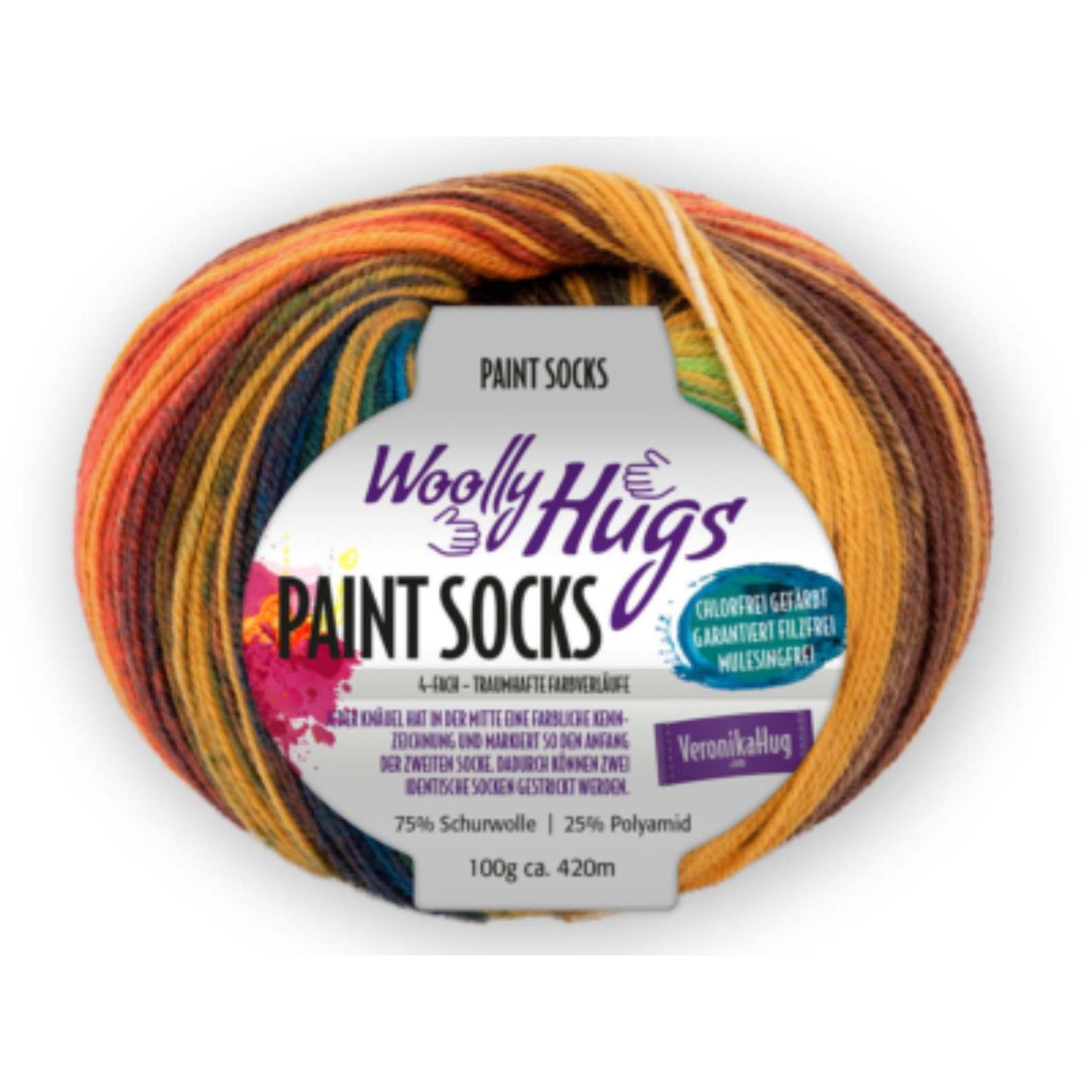 Woolly Hugs Paint Socks 100 g