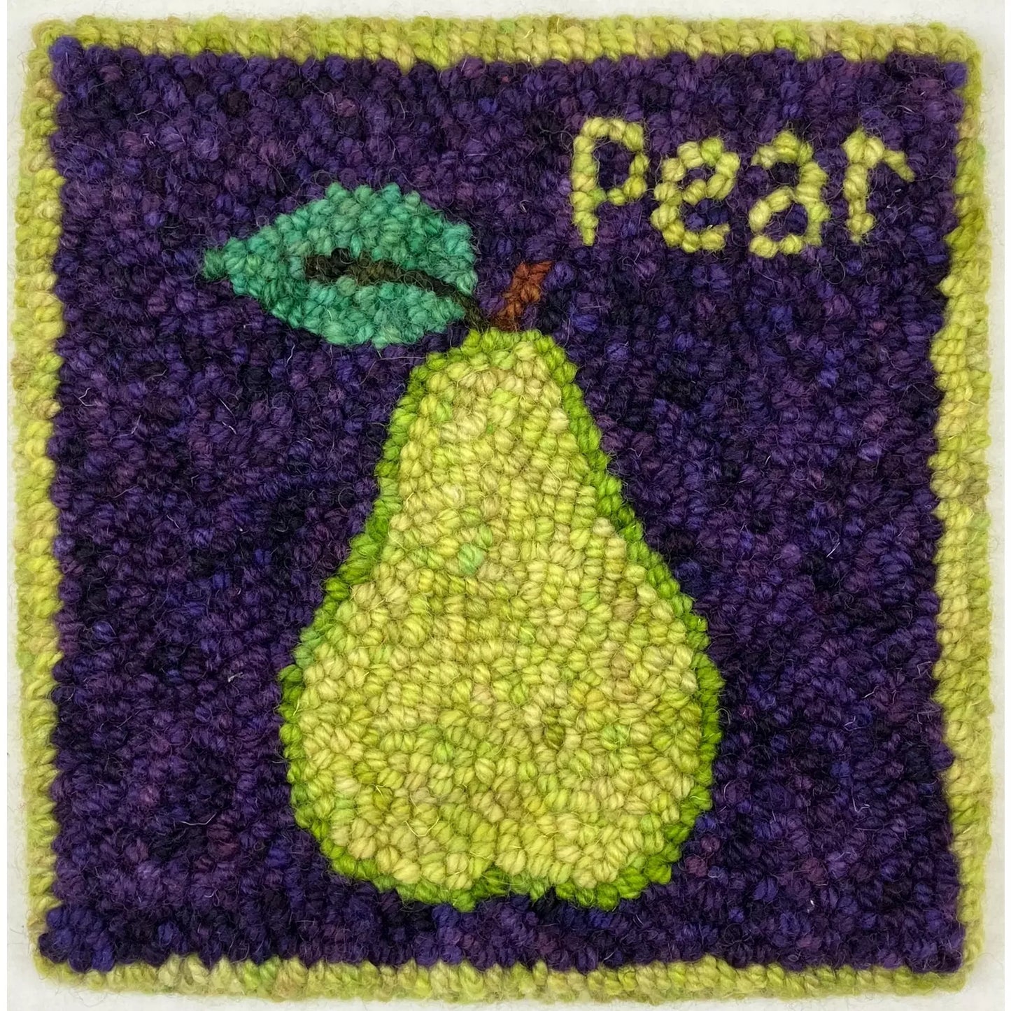 Punch Needle Basic Set Pear purple - Unterlage, Garn und Zubehör