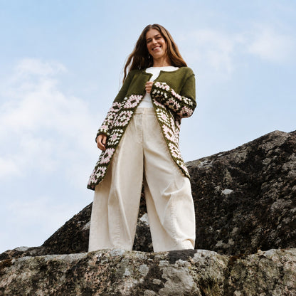 Novita YHTEINEN MATKA Gehäkelte und gestrickte Jacke – Originalanleitung von © Novita