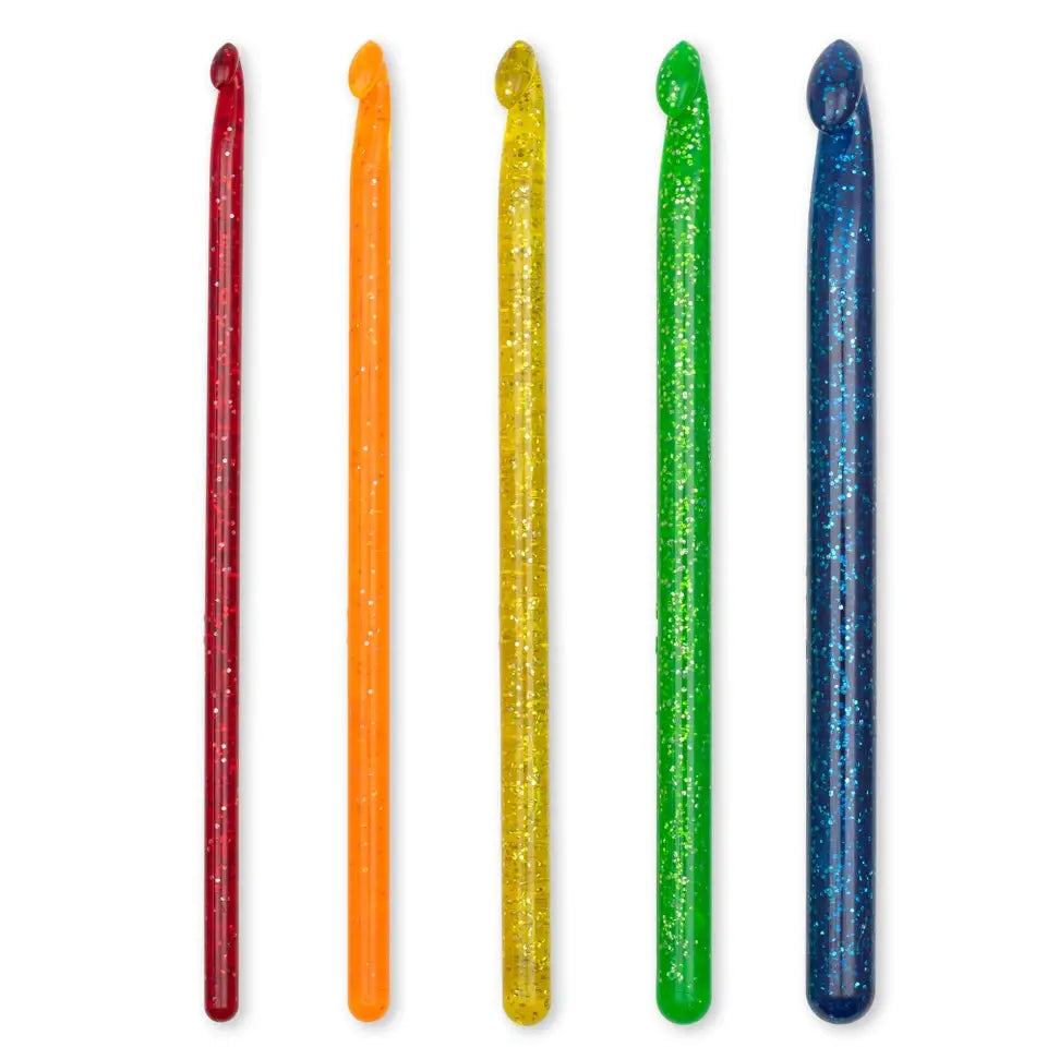 Crochet hook set Pop, 5 needles in a set, multi-coloured, 5 to 10 mm, 11218599