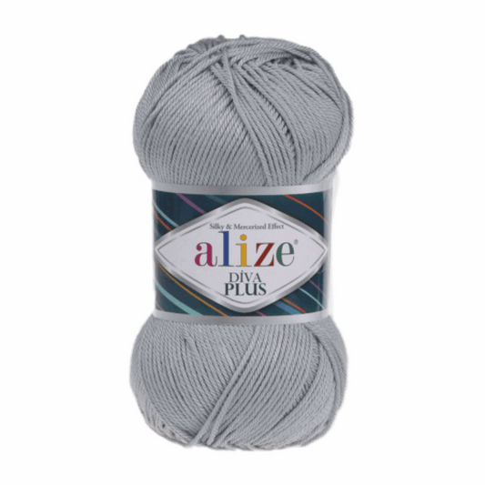 Alize Diva Plus, color light gray 21