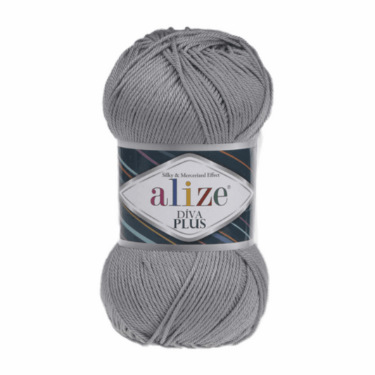 Alize Diva Plus, color dark gray 87