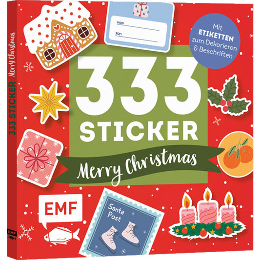333 Sticker – Merry Christmas: Geschenk-Etiketten und Aufkleber
