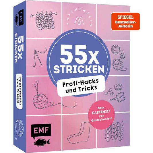 55 x stricken – Profi-Hacks und Tricks | Dein Kartenset von @maschenfein