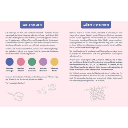 55 x stricken – Profi-Hacks und Tricks | Dein Kartenset von @maschenfein