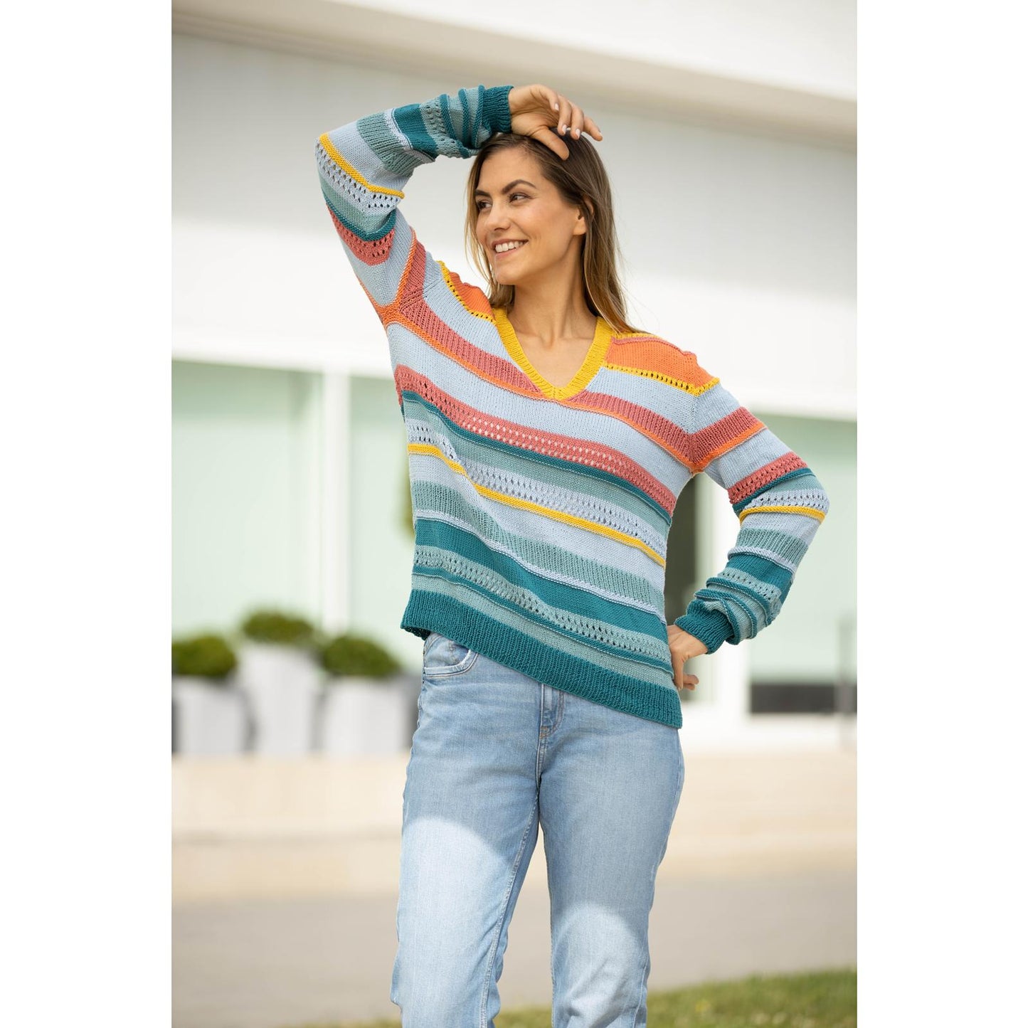 Modell 21030 Damen-Pullover – Originalanleitung von © Austermann by Schoeller