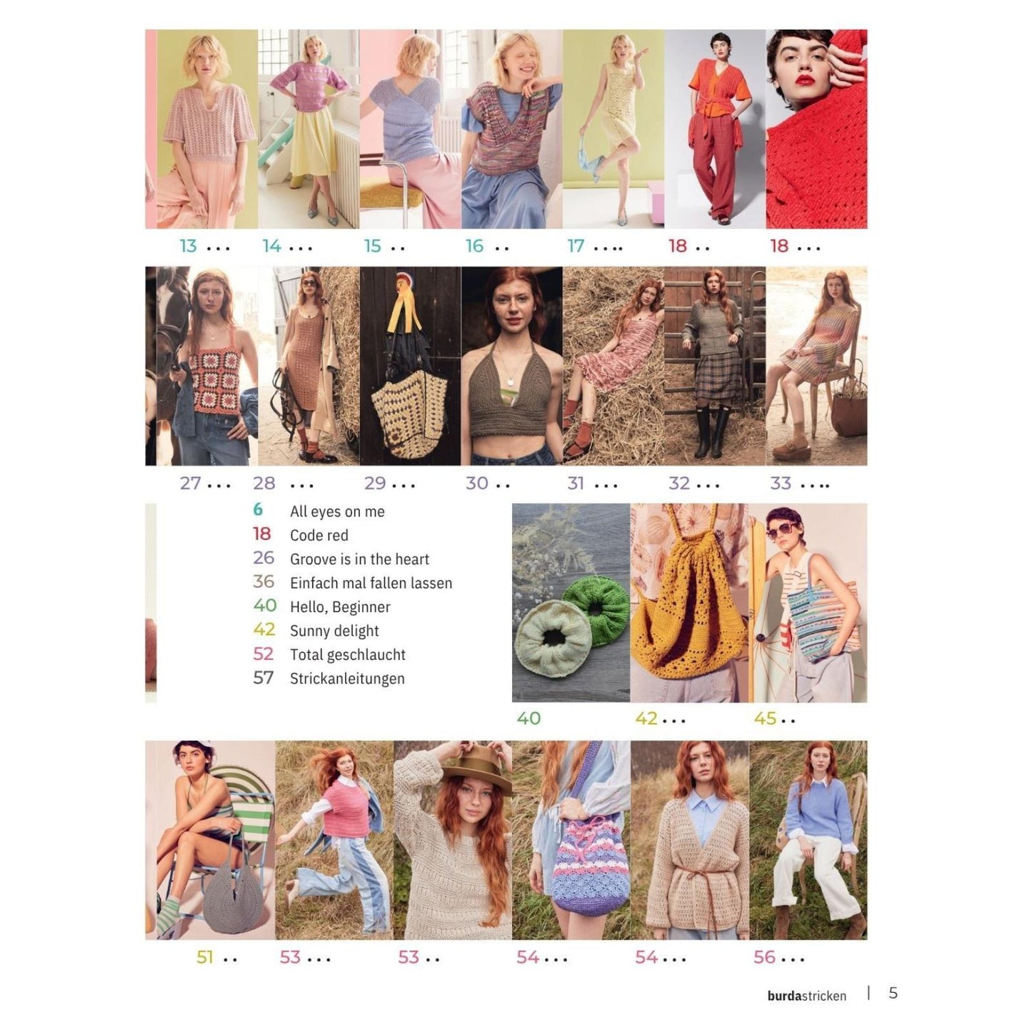 Burda Stricken Heft 2/2026, 50 Modelle – Luftiger Sommer Strick