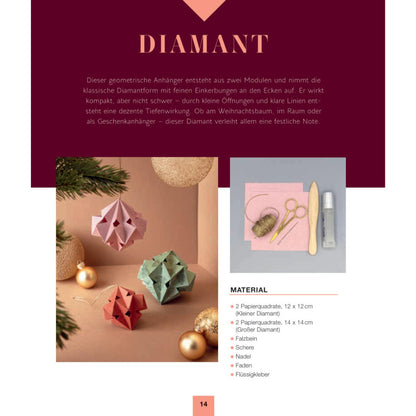 Modulare Origami: Weihnachtszauber – Faltprojekte zum Stecken & Staunen aus Papier