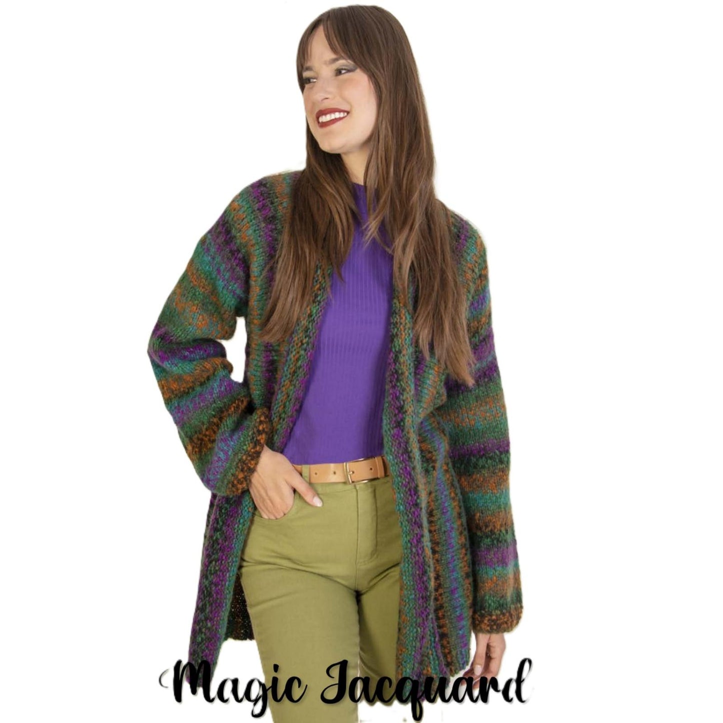 Modell Magic Jacquard  - Cardigan (DE, IT, ES) – Originalanleitung von © Lane Mondial