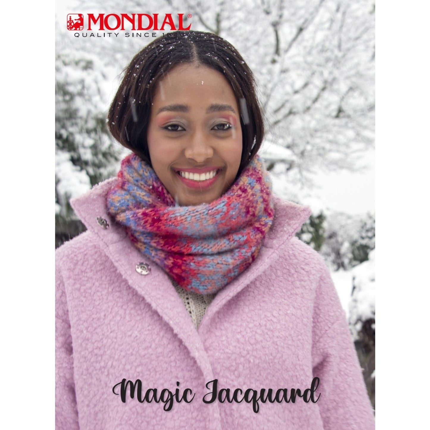 Modell Magic Jacquard  - Doppelter Halswärmer / Collo (DE, IT, ES) – Originalanleitung von © Lane Mondial