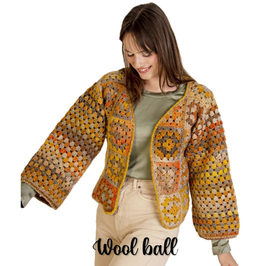 Modell Wool Ball Damenjacke Granny (DE, IT, ES) – Originalanleitung von © Lane Mondial