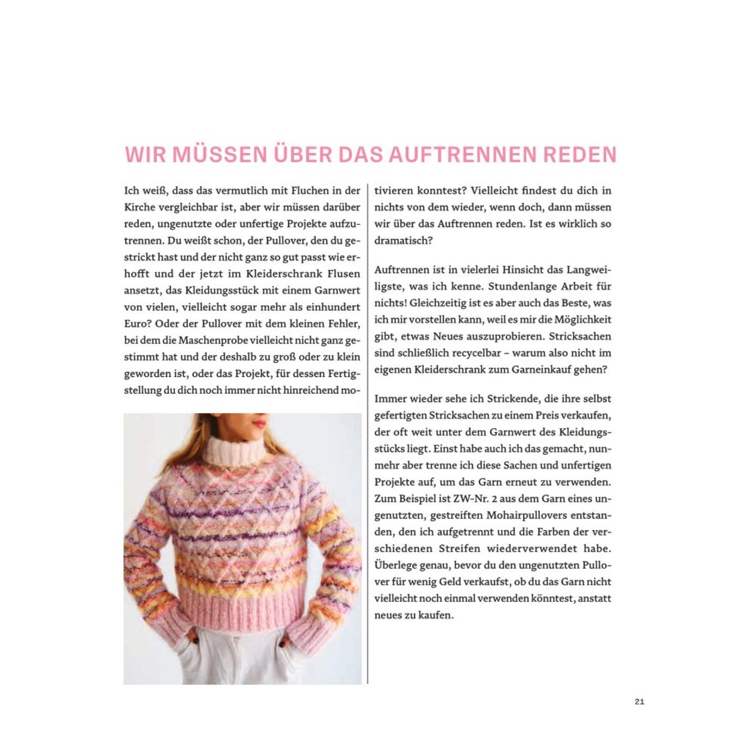 Restgarn-Remix - Kleidung Stricken aus Wollresten