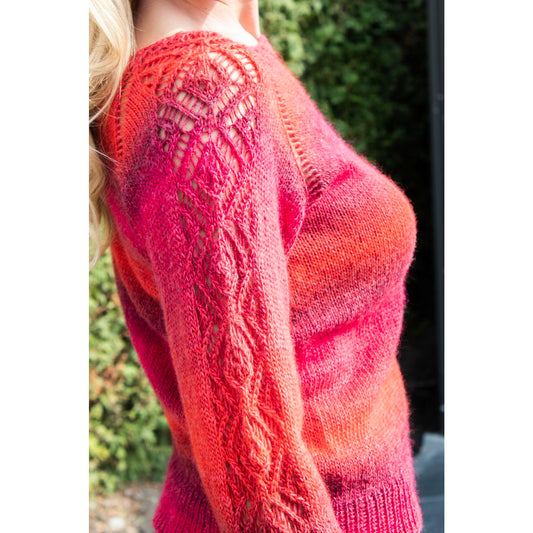 Anleitung (de) von © Pro Lana Diamant Pullover Ajourärmel - 272100-A54