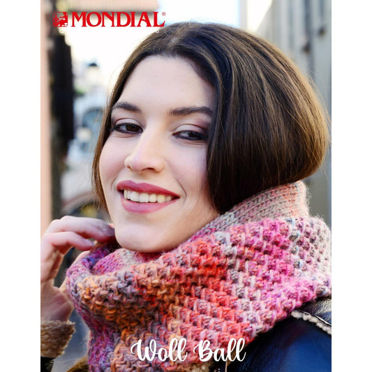 Modell Wool Ball Doppelter Rundhalswärmer (DE, EN, IT, ES) – Originalanleitung von © Lane Mondial