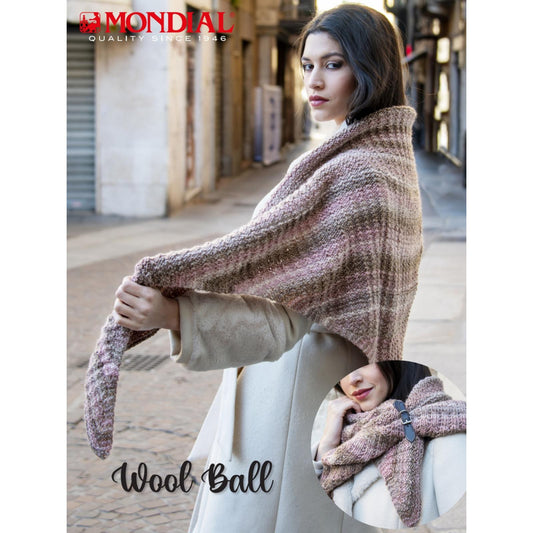 Modell Wool Ball Dreieckstuch Kefia (DE, IT, ES) – Originalanleitung von © Lane Mondial