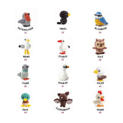 Mini-Amigurumis – Süße Vögelchen (DE)