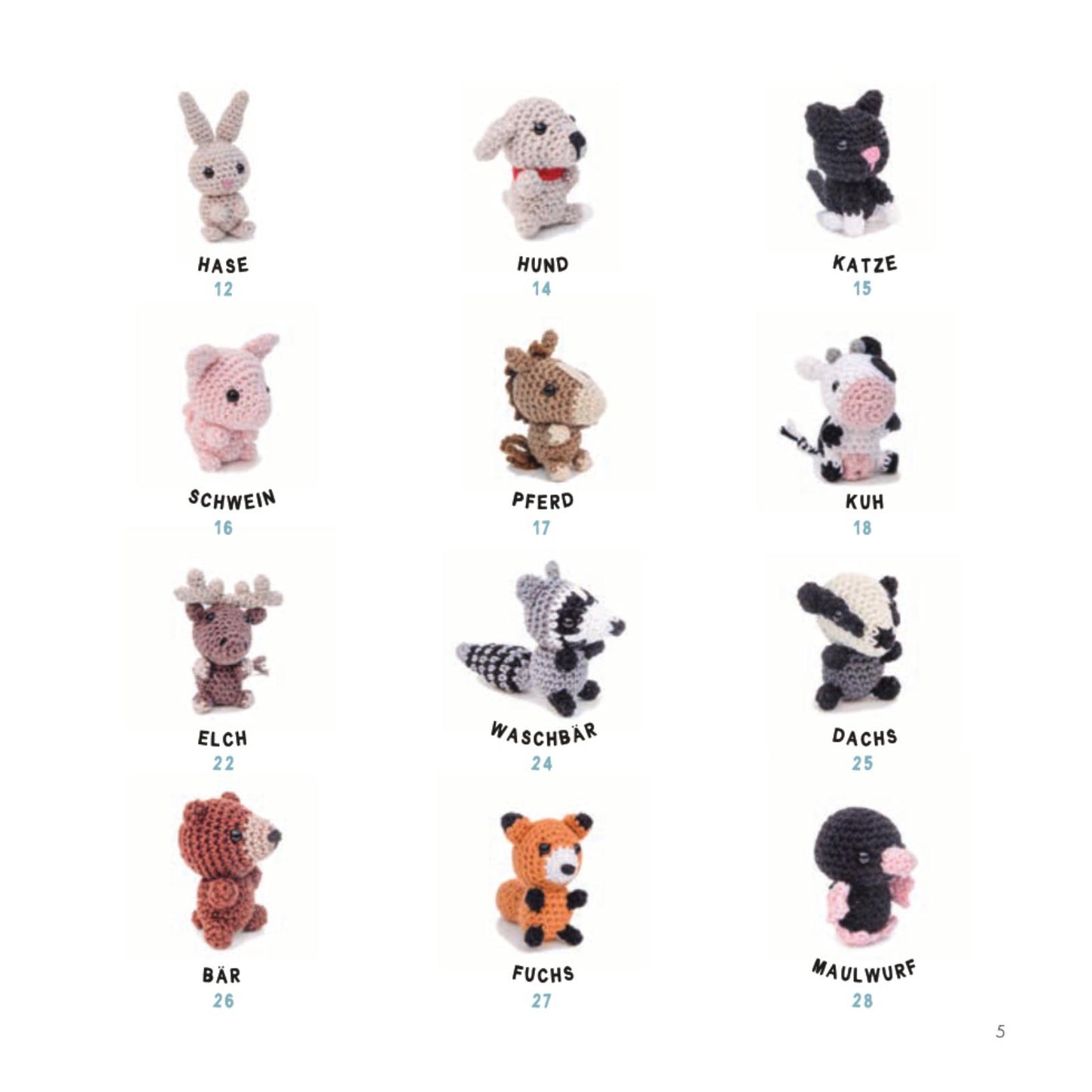 Mini-Amigurumis - 26 niedliche Tierchen häkeln (DE)