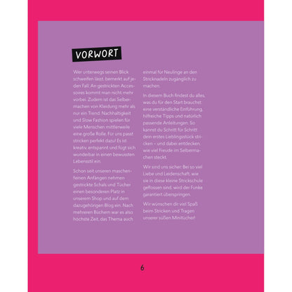 Stricken lernen mit Mini-Tüchern