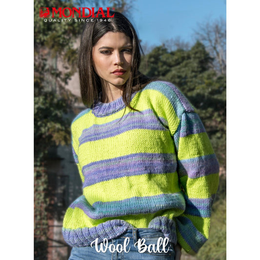 Modell Wool Ball Fluo-Pulli (DE, IT, ES) – Originalanleitung von © Lane Mondial