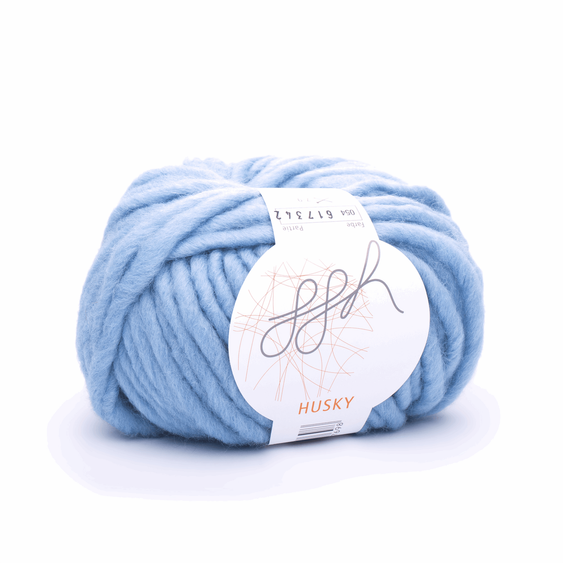 🧶Yarns and wool in a wide variety of colors! For example: GGH Husky 50g,  aqua blue, 96004, EAN 4046734027698, color no. 54 – WUNDERBAR! - wollig &  kreativ