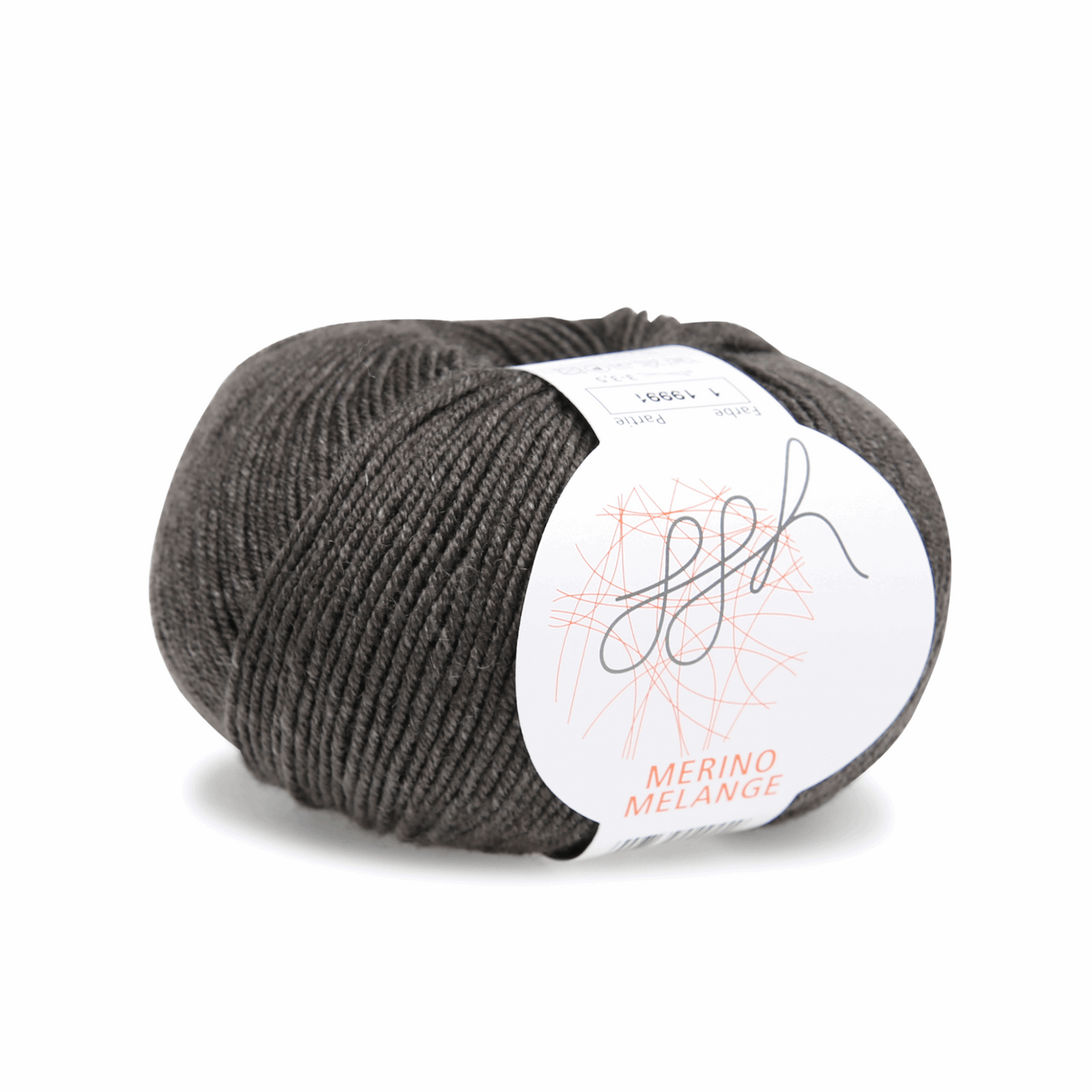 ggh Merino Melange, 50g, 96036, Farbe graubraun meliert1