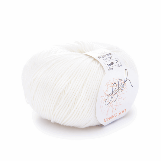 ggh Merino Soft, 50g, 96035, Farbe weiß 32