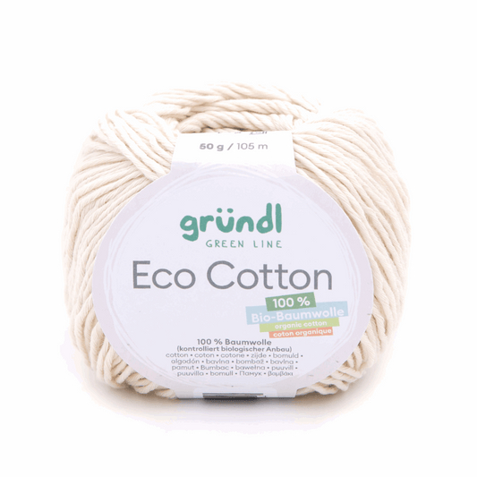 Gründl Eco Cotton, color 1 cream