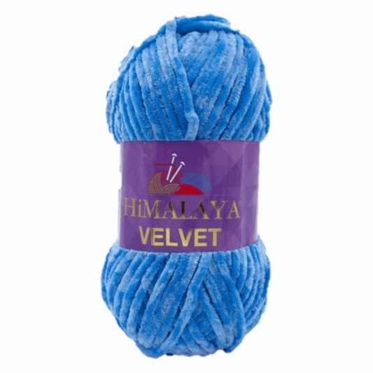 Himalaya Velvet Chenille, Farbe blau 90027