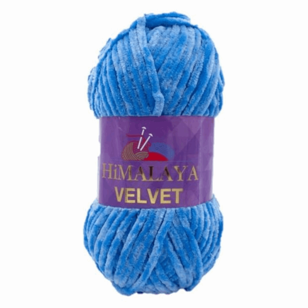 Himalaya Velvet Chenille, color blue 90027