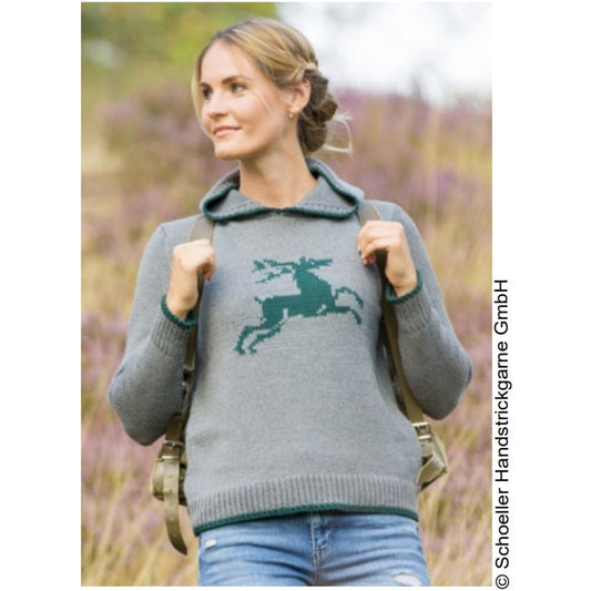 Modell 18034 Damenpullover mit Kapuze – Originalanleitung von © Schoeller