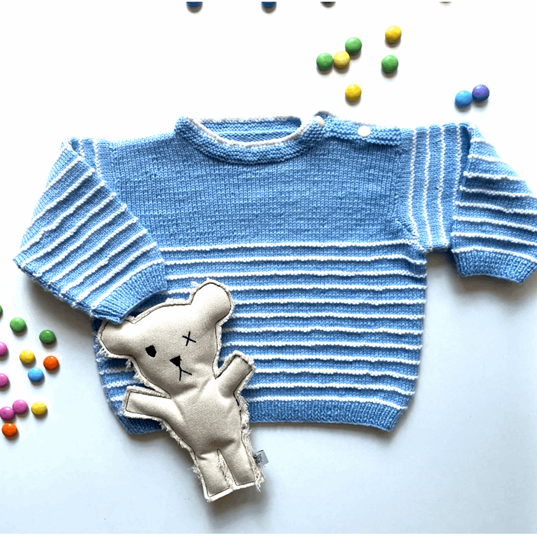 Anleitung Modell 23039 Baby-Pullover