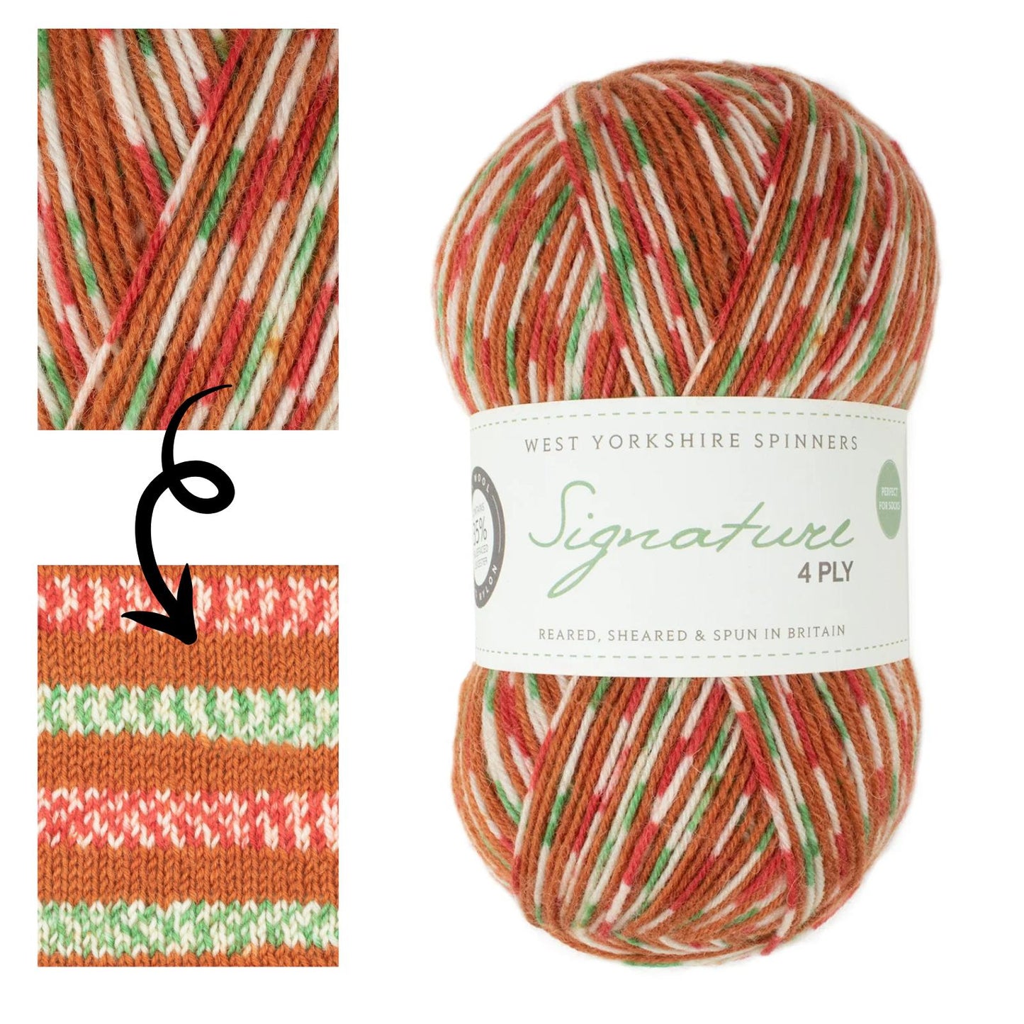 West Yorkshire Spinners Signature 4 Ply - Christmas 100g