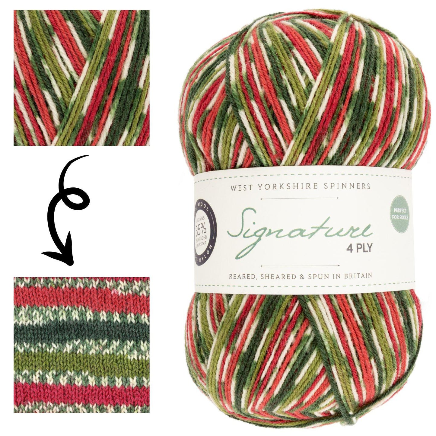 West Yorkshire Spinners Signature 4ply - Country Birds & Christmas 100g