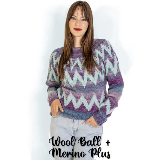 Modell Wool Ball Pull Jacquard (DE, IT, ES) – Originalanleitung von © Lane Mondial