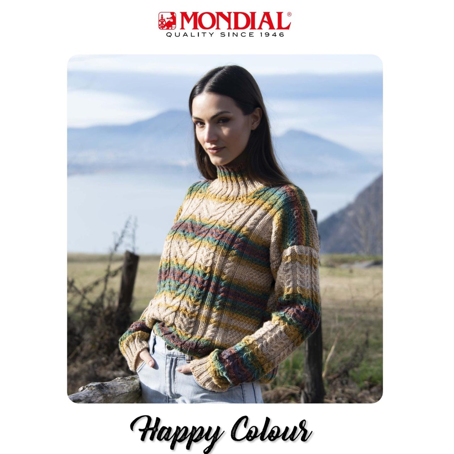 Modell Happy Color Pullover mit Verkreuzungen (DE, IT, ES) – Originalanleitung von © Lane Mondial