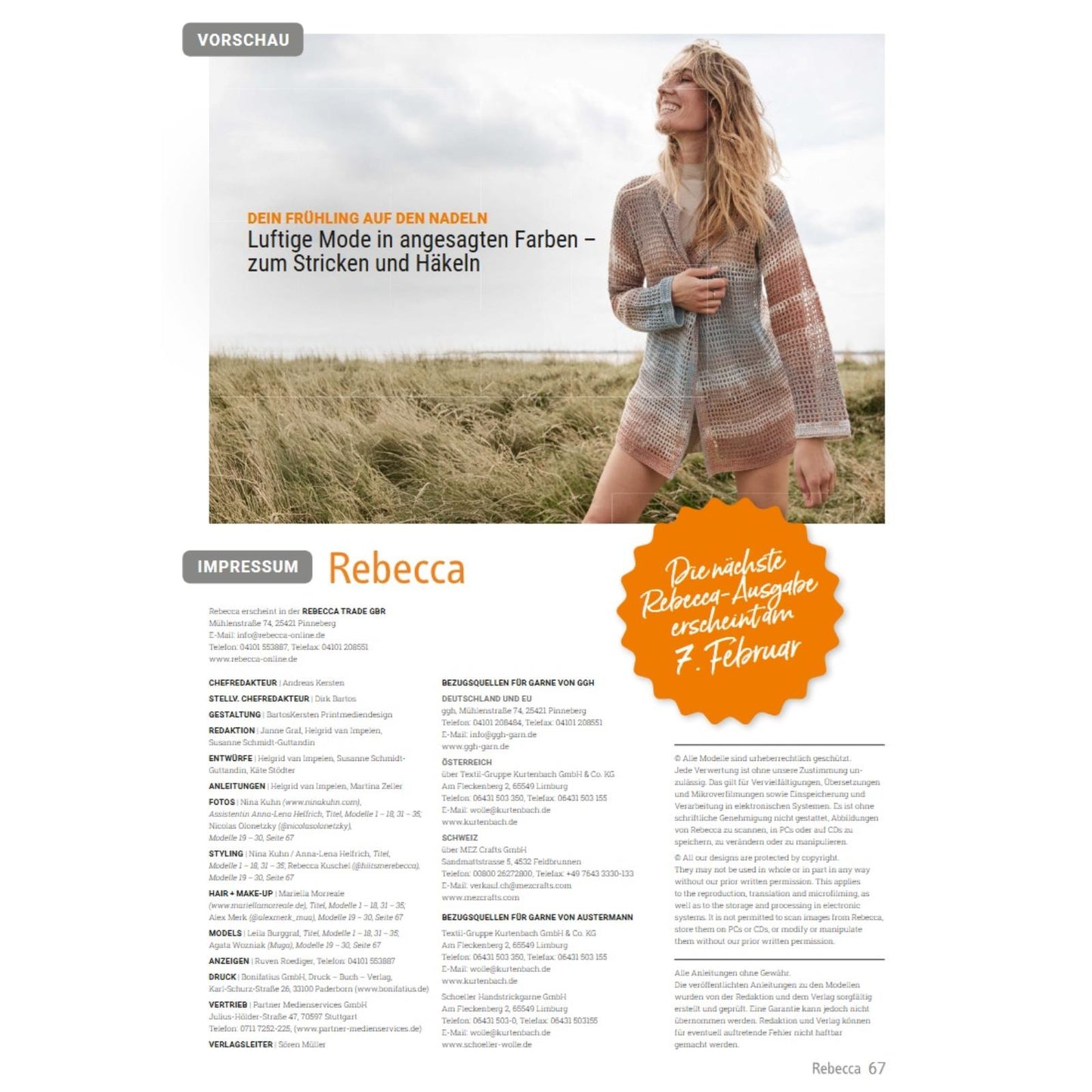 Rebecca Heft Nr. 99