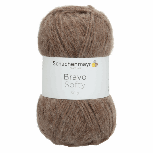 Schachenmayr Bravo Softy 50g, 90589, Farbe braun 8197