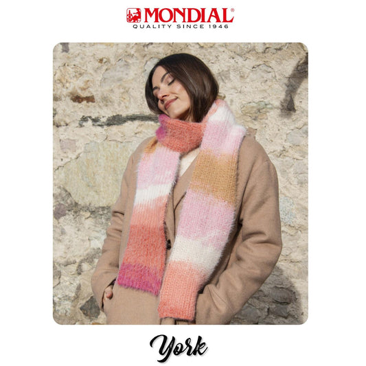 Modell York Damen Schal  (DE, IT, ES) – Originalanleitung von © Lane Mondial