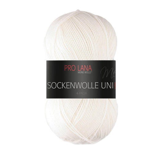 Pro Lana Sockenwolle uni 4 fädig 100 g