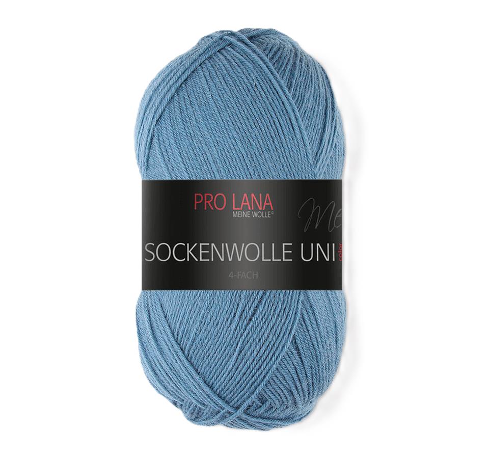 Pro Lana Sockenwolle uni 4 fädig 100 g