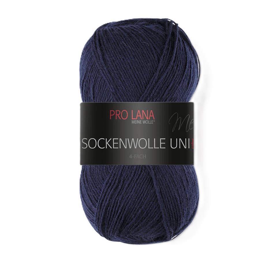 Pro Lana Sockenwolle uni 4 fädig 100 g