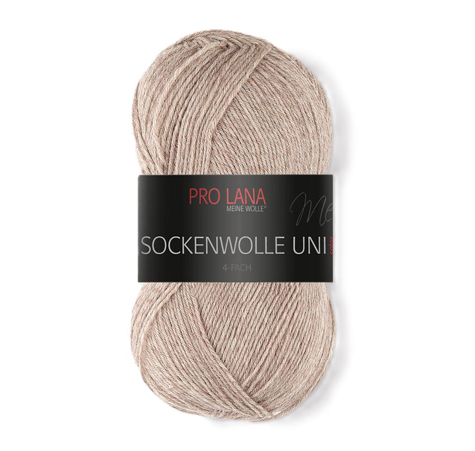 Pro Lana Sockenwolle uni 4 fädig 100 g