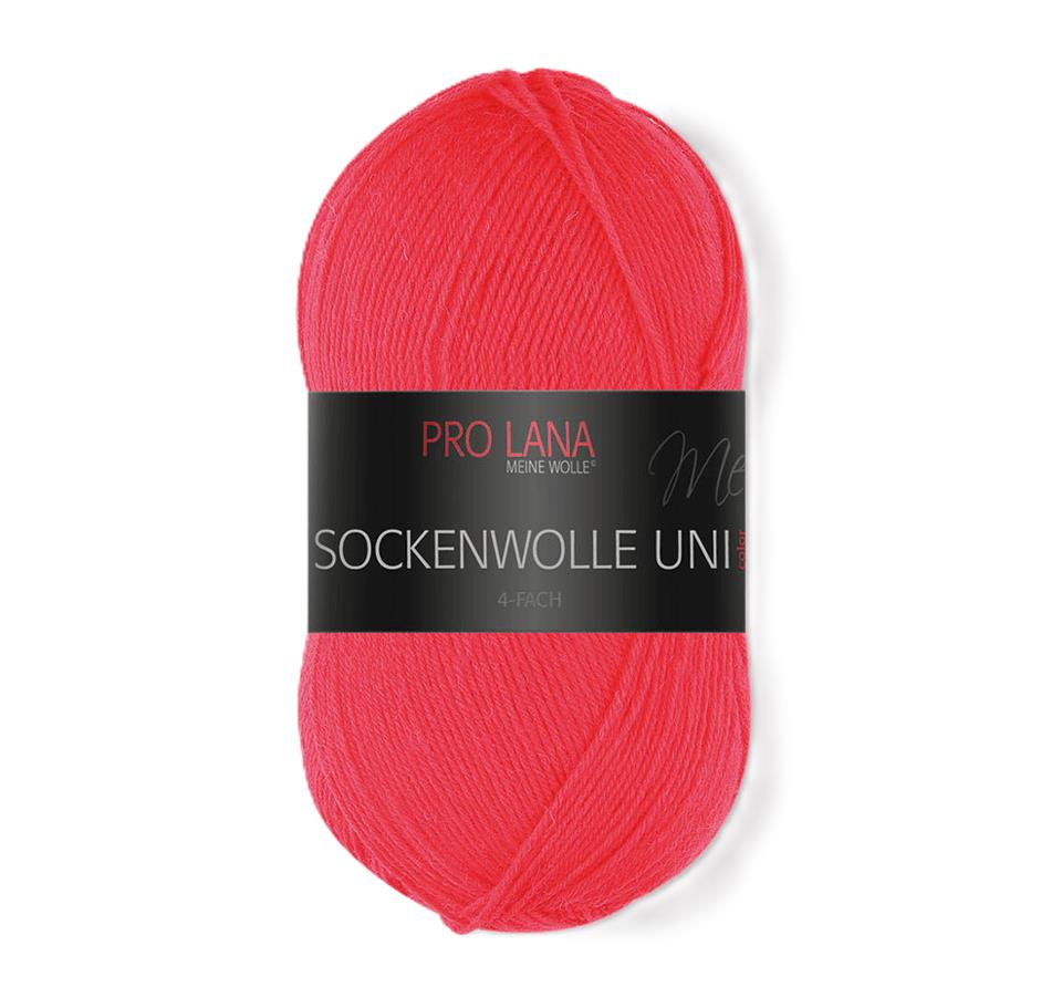 Pro Lana Sockenwolle uni 4 fädig 100 g