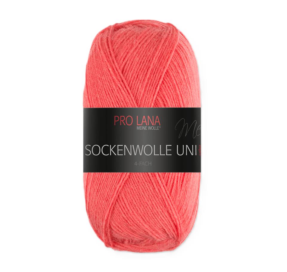 Pro Lana Sockenwolle uni 4 fädig 100 g