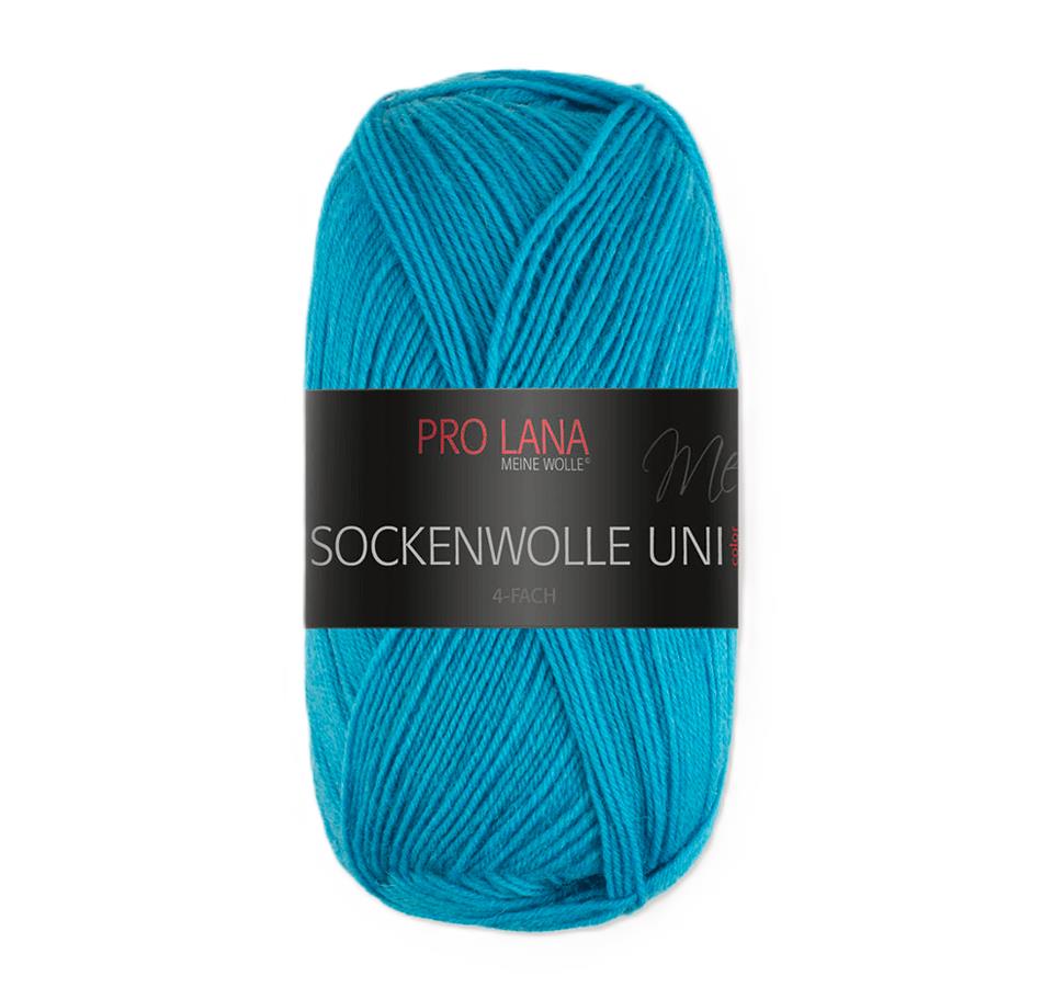 Pro Lana Sockenwolle uni 4 fädig 100 g